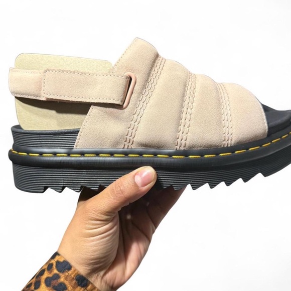 Dr. Martens Powder Pink Suede Sandals - Picture 4 of 9